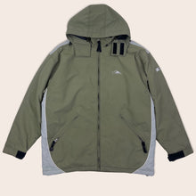 Load image into Gallery viewer, Quicksilver X Series Embroidered Spell Out Three Tone Waterproof Ski Hooded Parka Jacket - M