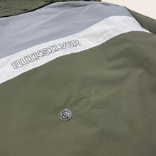 Load image into Gallery viewer, Quicksilver X Series Embroidered Spell Out Three Tone Waterproof Ski Hooded Parka Jacket - M