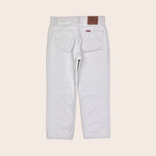 Load image into Gallery viewer, Women’s Polo Jeans Company Ralph Lauren Cream Relaxed Cropped Saturday Jeans - 10 / 30”