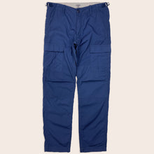 Load image into Gallery viewer, Carhartt WIP Aviation Oxford Blue Cargo Pant Bottoms - 30” x 32”