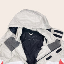 Load image into Gallery viewer, Quicksilver ‘Iceberg Elephant’ Embroidered Centre Logo Three Tone Ski Hooded Parka Jacket - XL