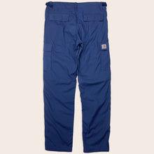 Load image into Gallery viewer, Carhartt WIP Aviation Oxford Blue Cargo Pant Bottoms - 30” x 32”