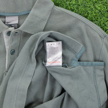 Load image into Gallery viewer, (2001) Nike Small Swoosh Embroidered Chest Stripe Short Sleeve Sage Green Polo Shirt - L
