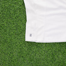 Load image into Gallery viewer, (2006) Women’s Nike Tennis Court Dri-Fit Small Swoosh Embroidered Button Up White Stretch Collard Sports Top - S (8-10)