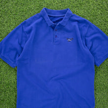 Load image into Gallery viewer, Reebok Small Embroidered Logo Heavyweight Blue Polo Shirt - L