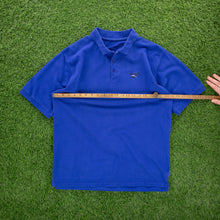 Load image into Gallery viewer, Reebok Small Embroidered Logo Heavyweight Blue Polo Shirt - L