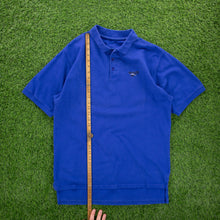 Load image into Gallery viewer, Reebok Small Embroidered Logo Heavyweight Blue Polo Shirt - L