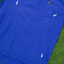 Load image into Gallery viewer, Reebok Small Embroidered Logo Heavyweight Blue Polo Shirt - L