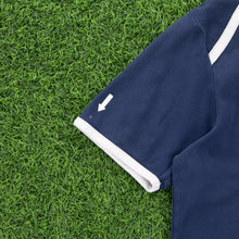 Load image into Gallery viewer, (2001) Women’s Nike Centre Logo Spell Out Piping Crew Neck Navy T-Shirt - M (10-12)