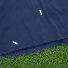 Load image into Gallery viewer, (2001) Women’s Nike Centre Logo Spell Out Piping Crew Neck Navy T-Shirt - M (10-12)