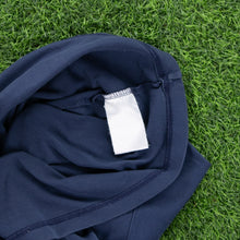 Load image into Gallery viewer, (2001) Women’s Nike Centre Logo Spell Out Piping Crew Neck Navy T-Shirt - M (10-12)