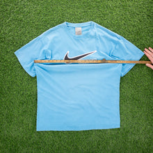 Load image into Gallery viewer, (2009) Nike Swoosh Just Do It Spell Out Graphic Light Blue T-Shirt - XL