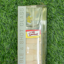 Load image into Gallery viewer, (BNIB) 1999 The Simpsons Homer Mini Tumble Jenger Game & Shot Glass Set