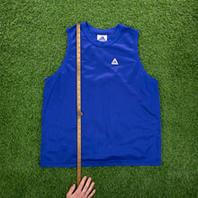 Load image into Gallery viewer, Adidas Basketball Embroidered Triangle Logo Blue Jersey Vest - L