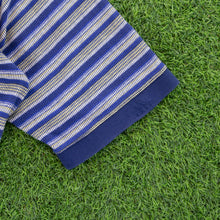 Load image into Gallery viewer, (1998) Adidas Golf Embroidered Logo Striped Navy Polo Shirt - XL