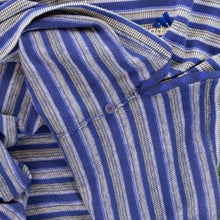 Load image into Gallery viewer, (1998) Adidas Golf Embroidered Logo Striped Navy Polo Shirt - XL