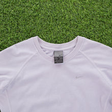 Load image into Gallery viewer, (2002) Women’s Nike Dri-Fit Small Swoosh Embroidered Light Blue Long Sleeve Top - M (10-12)