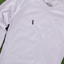 Load image into Gallery viewer, (2002) Women’s Nike Dri-Fit Small Swoosh Embroidered Light Blue Long Sleeve Top - M (10-12)