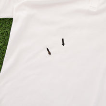 Load image into Gallery viewer, Adidas 3-Stripe Embroidered Textured White Short Sleeve Polo Shirt - XL