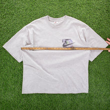 Load image into Gallery viewer, Nike Swoosh Football Graphic Grey T-Shirt - XL