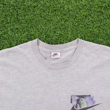 Load image into Gallery viewer, Nike Swoosh Football Graphic Grey T-Shirt - XL