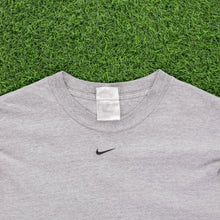 Load image into Gallery viewer, Nike Small Centre Swoosh Embroidered Grey Long Sleeve T-Shirt - L