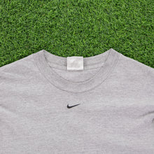 Load image into Gallery viewer, Nike Small Centre Swoosh Embroidered Grey Long Sleeve T-Shirt - L