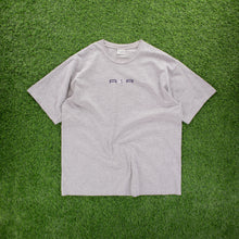 Load image into Gallery viewer, (2001) Nike Air Centre Swoosh Spell Out Embroidered Navy Long Sleeve T-Shirt - XL