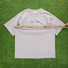 Load image into Gallery viewer, (2001) Nike Air Centre Swoosh Spell Out Embroidered Navy Long Sleeve T-Shirt - XL