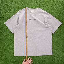 Load image into Gallery viewer, (2001) Nike Air Centre Swoosh Spell Out Embroidered Navy Long Sleeve T-Shirt - XL