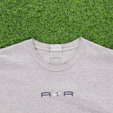 Load image into Gallery viewer, (2001) Nike Air Centre Swoosh Spell Out Embroidered Navy Long Sleeve T-Shirt - XL