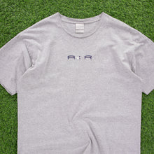 Load image into Gallery viewer, (2001) Nike Air Centre Swoosh Spell Out Embroidered Navy Long Sleeve T-Shirt - XL