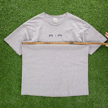 Load image into Gallery viewer, (2001) Nike Air Centre Swoosh Spell Out Embroidered Navy Long Sleeve T-Shirt - XL