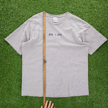 Load image into Gallery viewer, (2001) Nike Air Centre Swoosh Spell Out Embroidered Navy Long Sleeve T-Shirt - XL