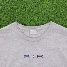 Load image into Gallery viewer, (2001) Nike Air Centre Swoosh Spell Out Embroidered Navy Long Sleeve T-Shirt - XL