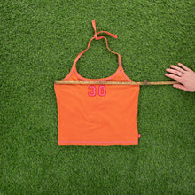 Load image into Gallery viewer, Women’s Kangol 38 Graphic Orange Halter Neck Crop Top - L (12-14)