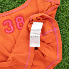 Load image into Gallery viewer, Women’s Kangol 38 Graphic Orange Halter Neck Crop Top - L (12-14)