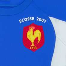 Load image into Gallery viewer, 2005/2007 France Player Issue Six Nations Champions Home Short Sleeved Commemorative Framed Rugby Union Shirt - S