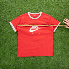 Load image into Gallery viewer, Women’s Nike Air Spell Out Graphic Red Ringer Top - L (12-14)