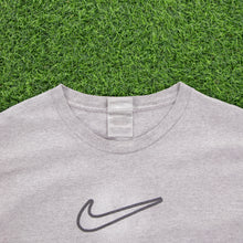 Load image into Gallery viewer, (2000) Nike Large Swoosh Centre Gradient Graphic Grey T-Shirt - XXL