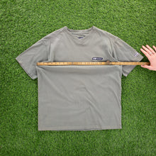 Load image into Gallery viewer, Reebok Small Spell Out Embroidered Grey V-Neck T-Shirt - M/L