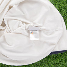 Load image into Gallery viewer, Women’s Reebok 1885 Spell Out Graphic Embroidered Star Polka Dot Ringer White Baby Tee Top - M (10-12)