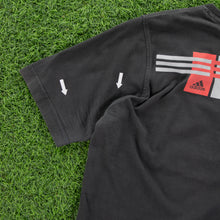 Load image into Gallery viewer, (2002) Adidas 3-Stripe Double Sided Graphic Black T-Shirt - M