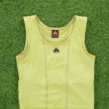 Load image into Gallery viewer, (2000) Women’s Nike ACG Centre Logo Embroidered Pocket Swoosh Racer Vest Tank Crop Mesh Back Sports Top - L (12-14)
