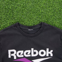 Load image into Gallery viewer, Reebok Large Logo Spell Out Graphic Heavyweight Black T-Shirt - L