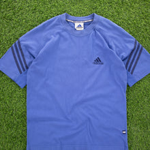 Load image into Gallery viewer, (2000) Adidas 3-Stripe Embroidered Logo Blue T-Shirt - M