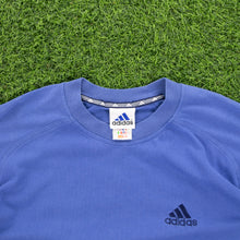 Load image into Gallery viewer, (2000) Adidas 3-Stripe Embroidered Logo Blue T-Shirt - M