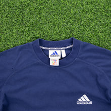 Load image into Gallery viewer, (2000) Adidas 3-Stripe Embroidered Logo Navy T-Shirt - S