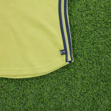 Load image into Gallery viewer, (1999) Women’s Adidas 3-Stripe Centre Logo Embroidered Lime Green V-Neck Ribbed Top - L (14)