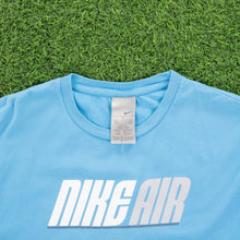 Load image into Gallery viewer, (2009) Nike Air Spell Out Graphic Embroidered Logo Light Blue T-Shirt - XL